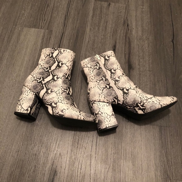 SOLD Madden Girl Snakeskin Booties - Picture 12 of 16